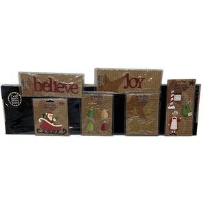 Embellish Your Story by Roeda for Demdaco Black Board Santa Christmas Lot of 7